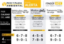 Medida de pico y placa ambiental se extiende hasta mañana miércoles