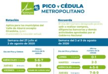 ¡Pilas!, recuerde la rotación de pico y cédula de esta semana en el Valle de Aburrá