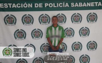 Capturan en vereda de Sabaneta sujeto con 31 dosis de cocaína Capturan en vereda de Sabaneta sujeto con 31 dosis de cocaína - Sabaneta Hoy