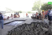 ¡Por fin!, iniciaron obras de reparcheo del tramo de la Av. Regional entre Ancón y Mayorca