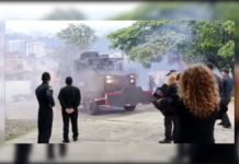 Tanqueta del ESMAD fue utilizada para entrada de estudiantes de once de prestigioso colegio en Sabaneta