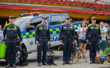 Sabaneta se convirtió en el primer municipio de Colombia en tener una patrulla canina