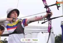 ¡Qué orgullo!, deportista sabaneteña ganó medalla de plata en desafío de tiro con arco en Brasil