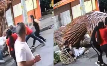 ¡Indignante!, en Sabaneta varias personas dañaron una de las estructuras de los alumbrados