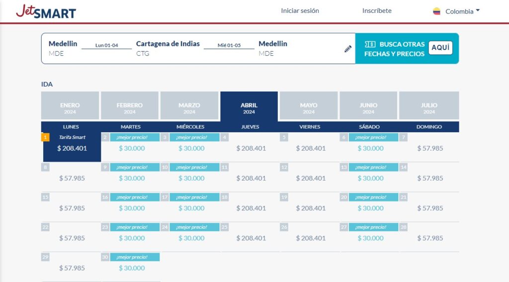 ¡No se lo pierda!, aerolínea tique tiquetes desde 30 mil pesos a destinos nacionales