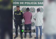 Tres hombres fueron capturados en Sabaneta, uno de ellos por violencia intrafamiliar