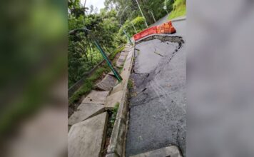 Vía que conduce a una escuela en Sabaneta tuvo que ser cerrada