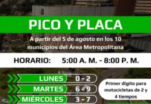 ¡Atención! Recuerde que mañana empieza el nuevo pico y placa