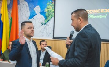 Concejal Alex Morales asume la presidencia del Concejo de Sabaneta para el periodo 2026 Morales