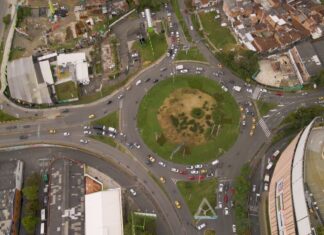 Arrancó el intercambio vial de la calle 50 Sur con avenida Las Vegas, entre Envigado y Sabaneta Intercambio vial sabaneta envigado