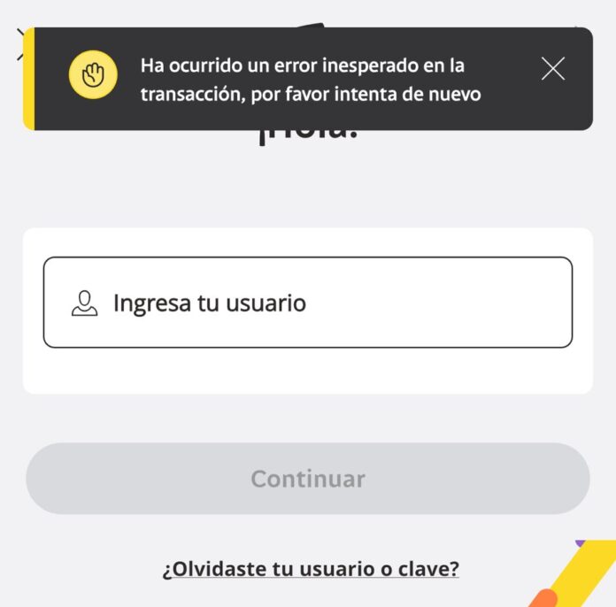 Se cayó la app de Bancolombia Se cayó la app de Bancolombia