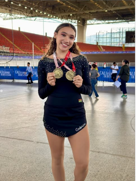Sabaneta celebra: patinadoras de Codersa brillaron en campeonato nacional en Cali